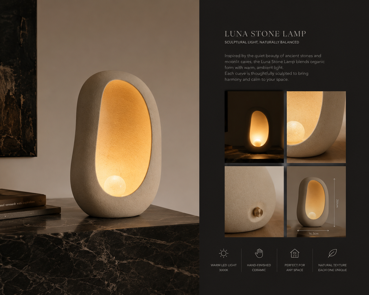 LUNA STONE LAMP