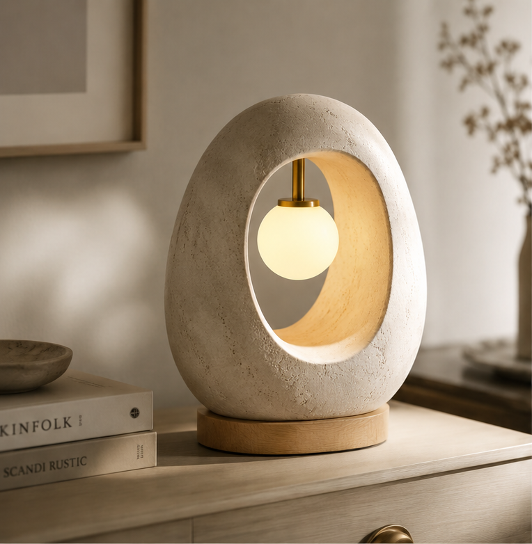 Sculptural Hollow Glow Table Lamp