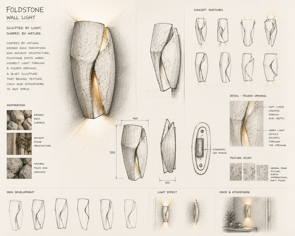 FOLDSTONE WALL LIGHT