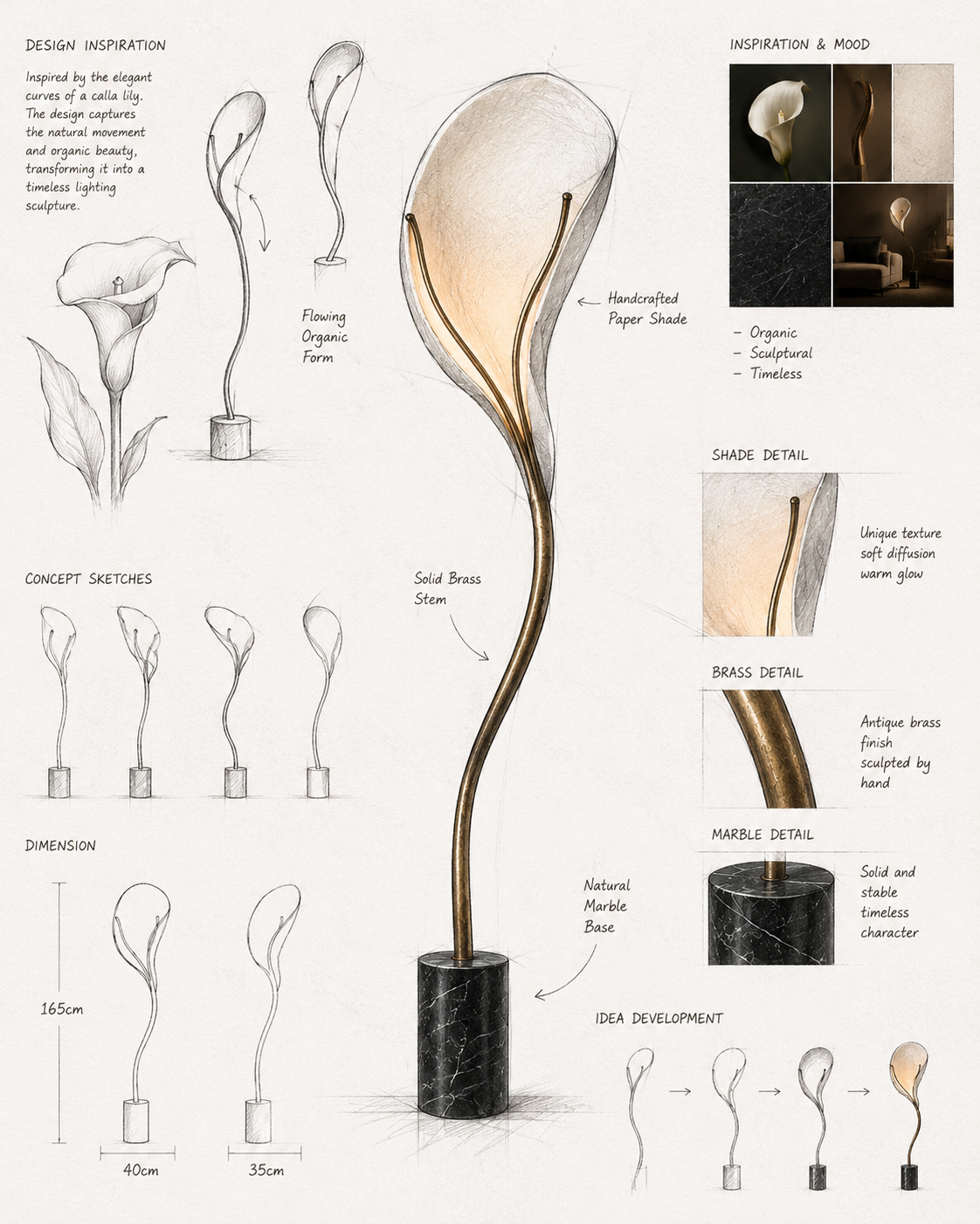 AUREA Sculptural Floor Lamp