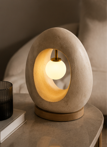 Sculptural Hollow Glow Table Lamp
