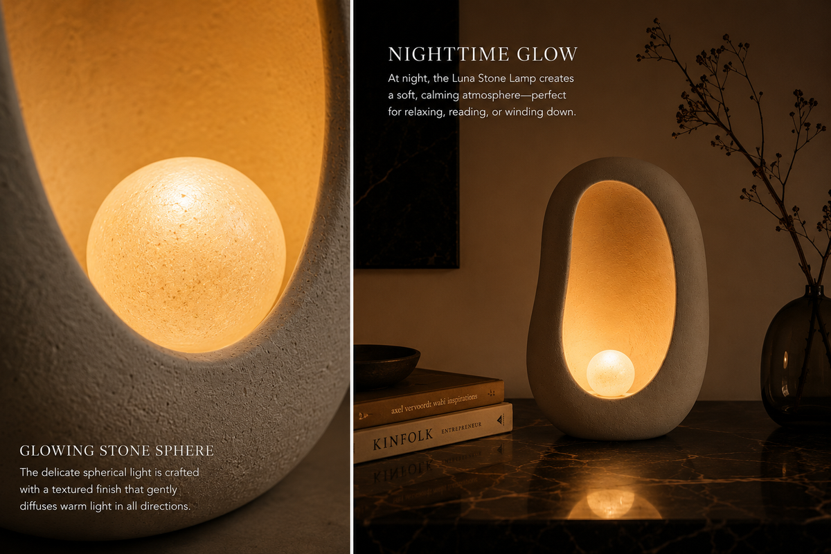 LUNA STONE LAMP