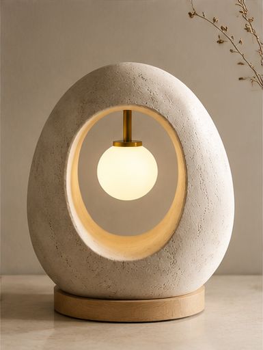 Sculptural Hollow Glow Table Lamp