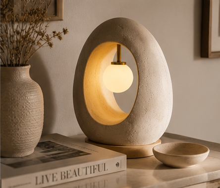 Sculptural Hollow Glow Table Lamp