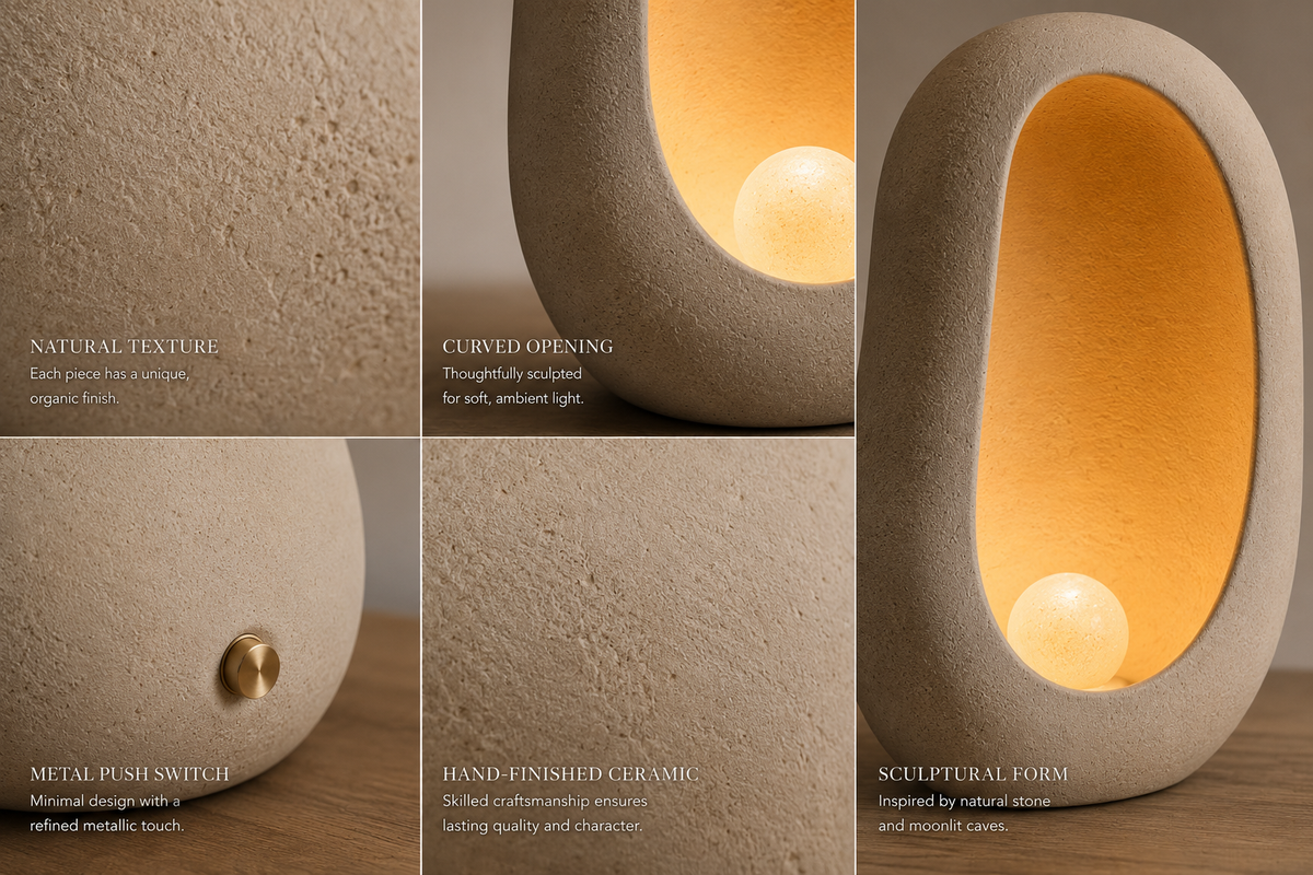 LUNA STONE LAMP