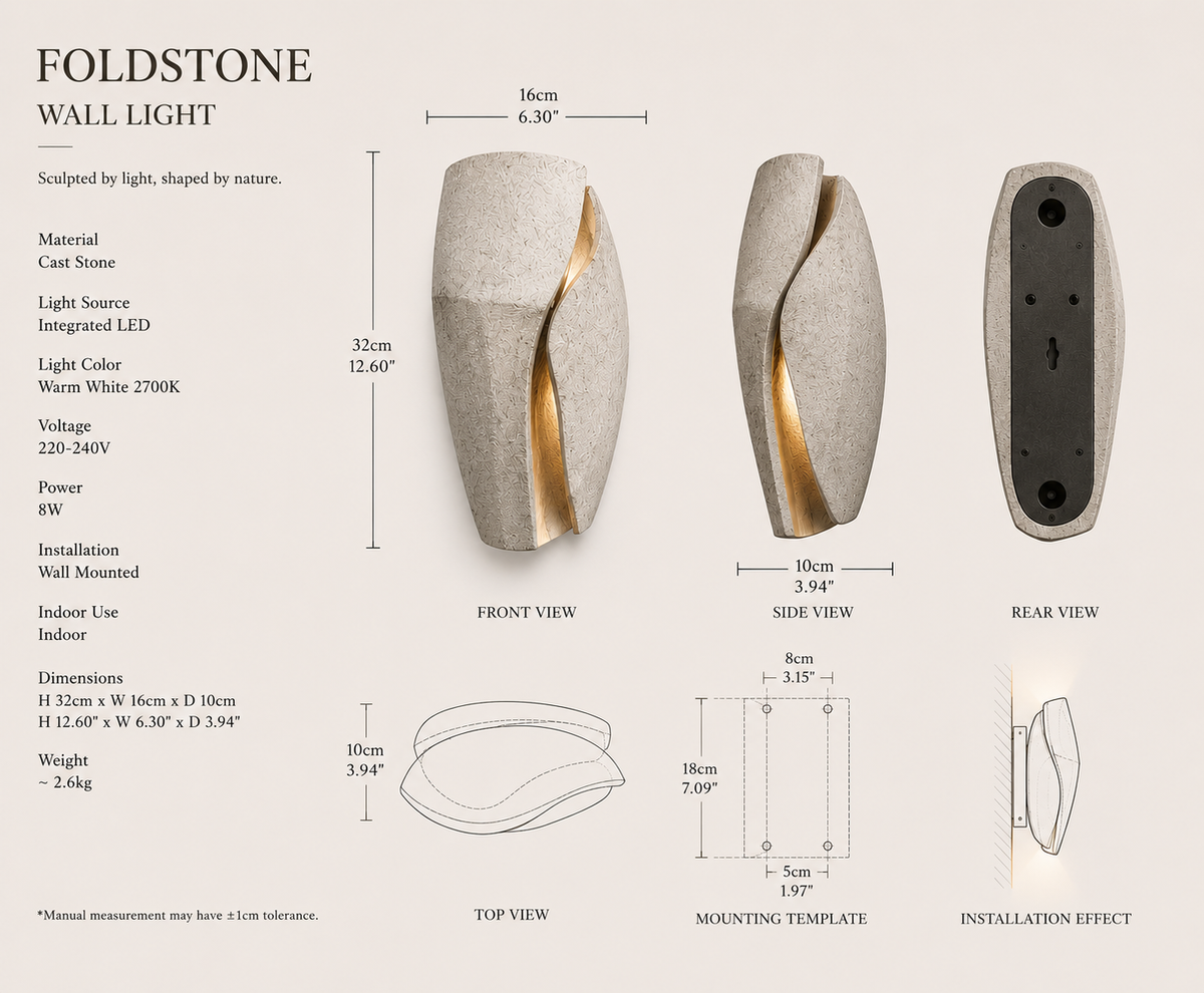 FOLDSTONE WALL LIGHT